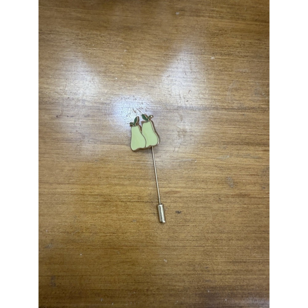Marc Jacob's Green and white pear pin accessories